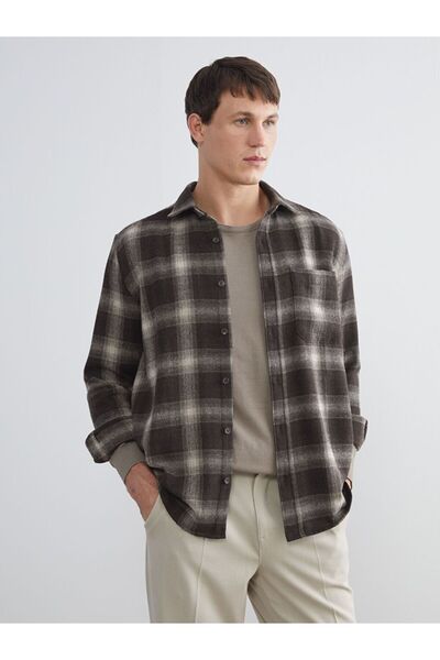 LC Waikiki LCW Vision Regular Fit Uzun Kollu Ekose Erkek Oduncu Gömlek