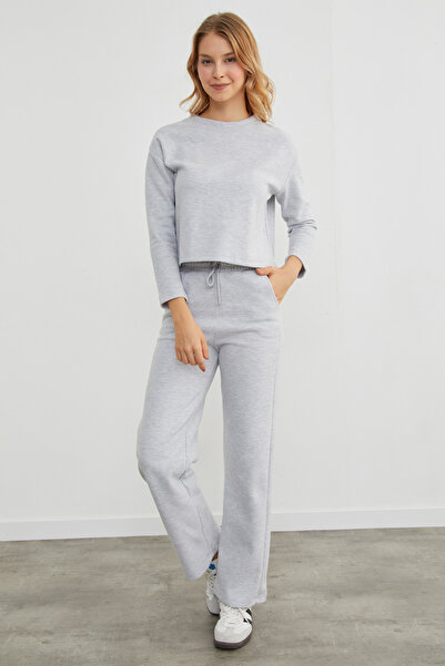 Fulla Moda Basic Crew Neck 2 Piece Set