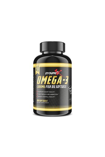 DYNAMIK MUSCLE دايناميك أوميجا 3 1000 ملغ زيت السمك السلسلة الذهبية 100 كبسول...