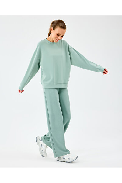 SKECHERS W Lounge Loose Crew Neck Sweatshirt Kadın Lightgreen Sweatshirt S2510052-3869