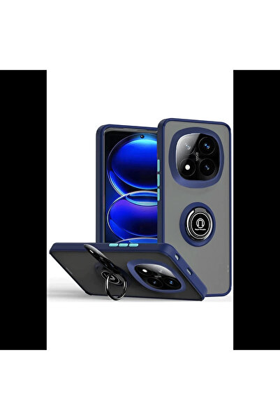 Joy Tekno Xiaomi Redmi Note 14 Pro 4G Kılıf Montreal Yüzüklü Silikon Kapak