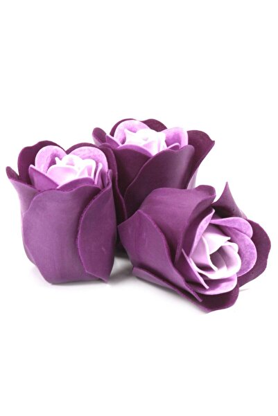 XTERRA SET 3 BOBOCI DE TRANDAFIRI NUANȚE LILA ÎN CUTIE CADOU | FLORI DIN SĂPUN