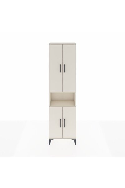 Dienni Arges Dolap 3 Raflı 4 Kapaklı Tek Askılı 60x30x221 Aytaşı-Aytaşı