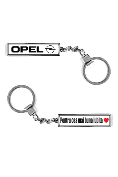 OEM Breloc metalic Auto cu logo-ul Opel și mesajul: Pentru cea mai bună priet...