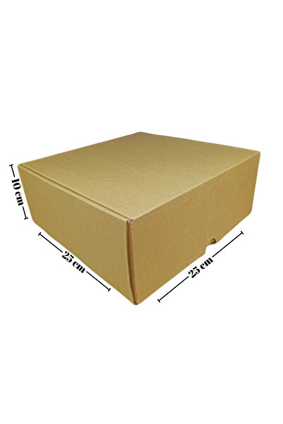 mk kutu 25x25x10 E-Ticaret ve Kargo Kutusu / Karton Gönderi Kolisi [25 Adet]