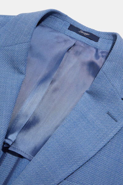 W Collection MAVİ DÜĞMELİ PAMUK/YÜN CEKET