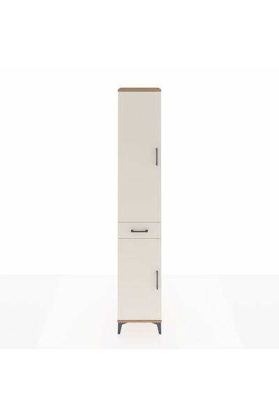 Dienni Hyperion Dolap 4 Raflı Tek Çekmeceli Tek Askılı 44x44x243 Çam-Aytaşı