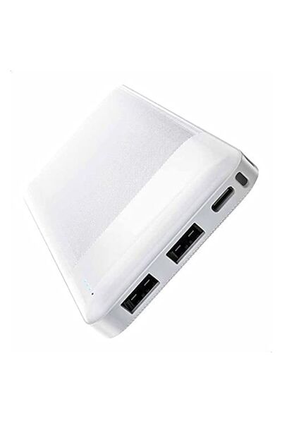 Hoco J72 External Battery, 10000mAh, 2xUSB-A, 10W Charging, White