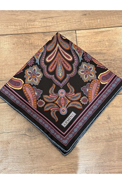 Armine Tivil İpek Etnik Desen Eşarp 9421D