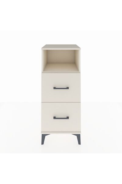 Dienni Hyperion Komodin Tek Raflı 2 Çekmeceli 44x44x106 Aytaşı-Aytaşı