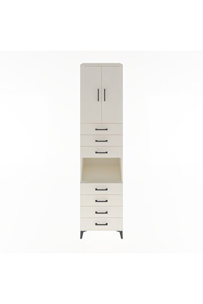 Dienni Hyperion Dolap 3 Raflı 7 Çekmeceli 2 Kapaklı 60x44x243 Aytaşı-Aytaşı