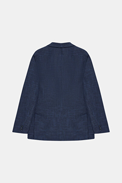 W Collection LACİVERT DÜĞMELİ YÜN CEKET