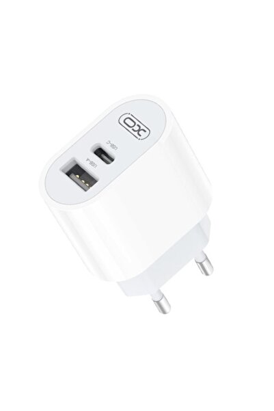 Xo L97 Charger, USB/USB-C, Fast Charge, 2.4A, 12W, White