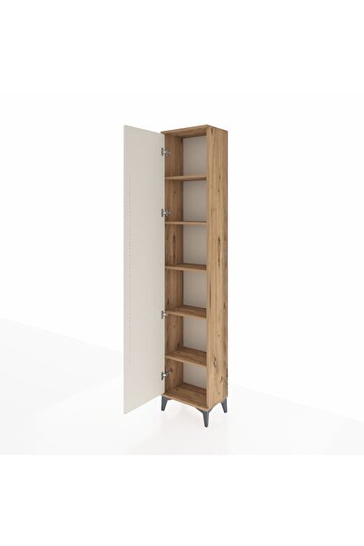 Dienni Arges Dolap 5 Raflı Tek Kapaklı 44x30x221 Çam-Aytaşı