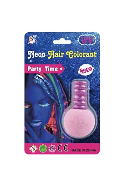 UV Set de colorare a părului neon pentru copii - cretă roz/violet neon care s...