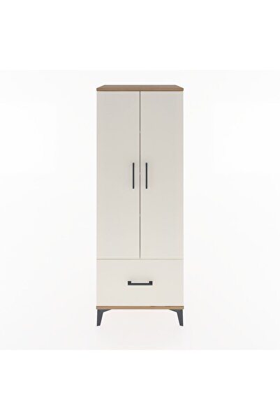 Dienni Hyperion Dolap 4 Raflı Tek Çekmeceli 2 Kapaklı 60x44x163 Çam-Aytaşı