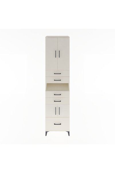 Dienni Hyperion Dolap 4 Raflı 5 Çekmeceli 4 Kapaklı 60x44x243 Aytaşı-Aytaşı