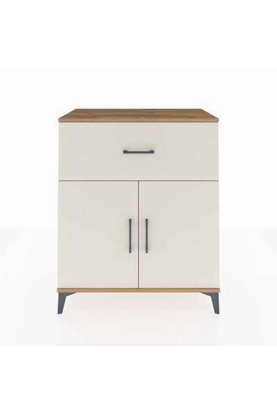 Dienni Hyperion Şifonyer Tek Raflı Tek Çekmeceli 2 Kapaklı 88x44x106 Çam-Aytaşı