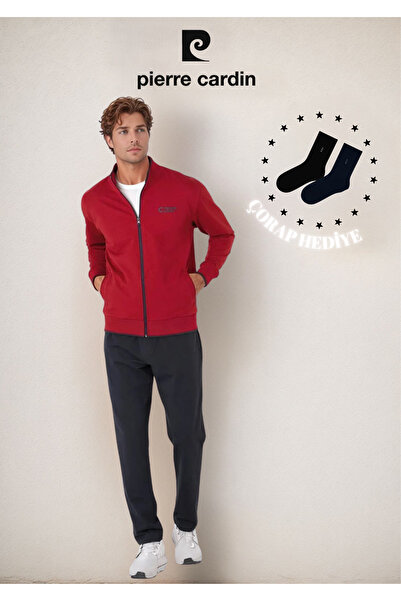 Pierre Cardin Erkek Giyim Regular Fit Dik Yaka Pamuklu & Likralı Eşofman Takımı OL.PC.7120.001
