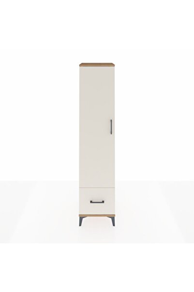 Dienni Hyperion Dolap 3 Raflı Tek Çekmeceli Tek Askılı 44x44x195 Çam-Aytaşı