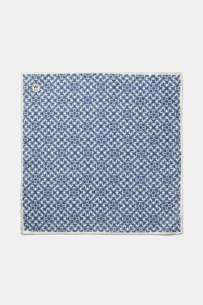 W Collection LACİVERT KETEN MENDİL