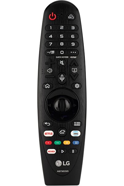 LG جهاز التحكم عن بعد السحري الأصلي، يعمل مع العديد من الموديلات، ومفاتيح التشغيل السريع لـ Netflix وPrime Video، وGoogle