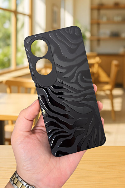 Vip Case Oppo A60 Uyumlu Zebra Desenli Silikon Darbe Emici Klasik Korumalı Ru...