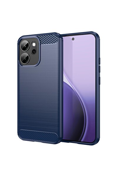 SKYDDAR INNOVATION Carcasă pentru Oppo Reno14 FS 5G / Reno14 F, fibră de carbon, antișoc, set autocolante, albastră