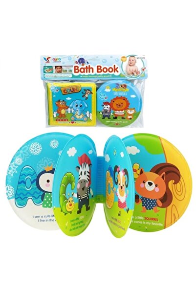 OEM Set 2 cărți educative pentru baie pentru bebeluși cu ilustrații și materi...