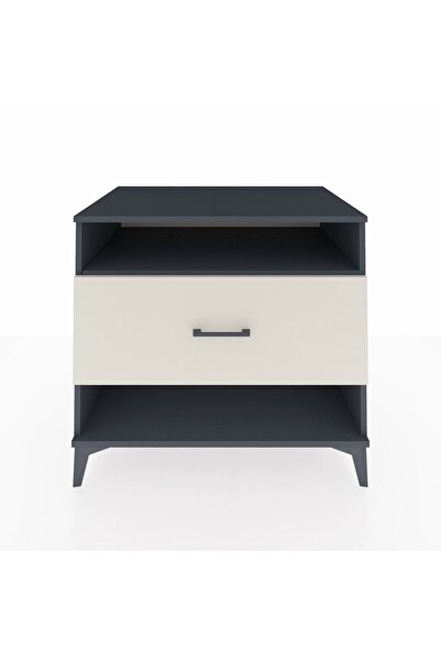 Dienni Kronos Şifonyer Tek Raflı Tek Çekmeceli 88x59x80 Antrasit-Aytaşı