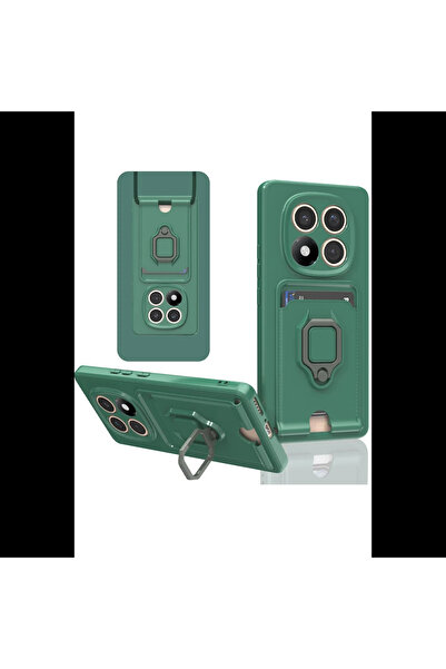 Joy Tekno Xiaomi Redmi Note 14 Pro 4G Kılıf Zuma Kartvizitli Yüzüklü Silikon