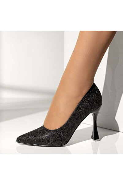 Modlet.ro Stiletto negri cu sclipici pentru femei MOD13923