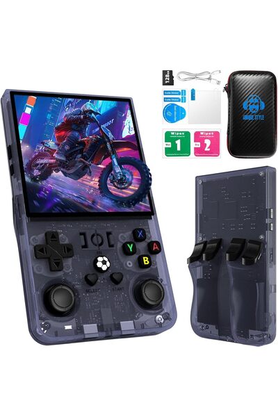 Generic R36MAX Handheld Gaming Console, 64GB Preloaded 18000+ Classic Video Games, 4.0" IPS Display, Linux S