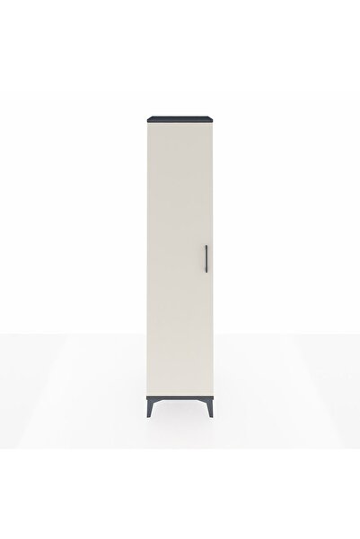Dienni Hyperion Dolap 5 Raflı Tek Kapaklı 44x44x195 Antrasit-Aytaşı