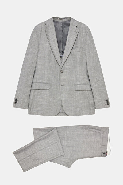 W Collection GRİ DÜĞMELİ TAKIM ELBİSE