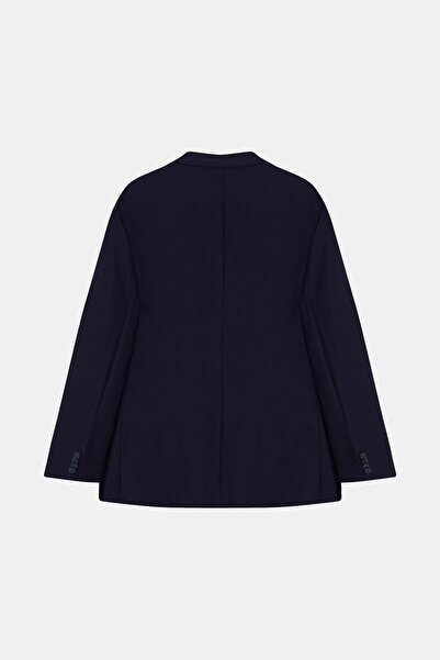 W Collection Dark Blue Buttoned Jacket