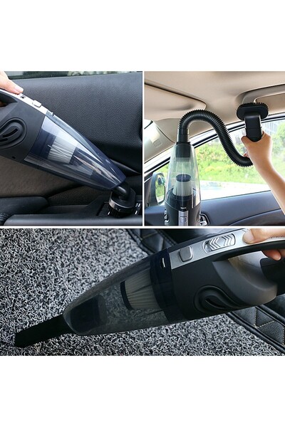 Flippy Turbo Portable Handheld Vacuum, Wet & Dry, 32,000 rpm, 120W, 4 Bar, 5 Accessories, Black