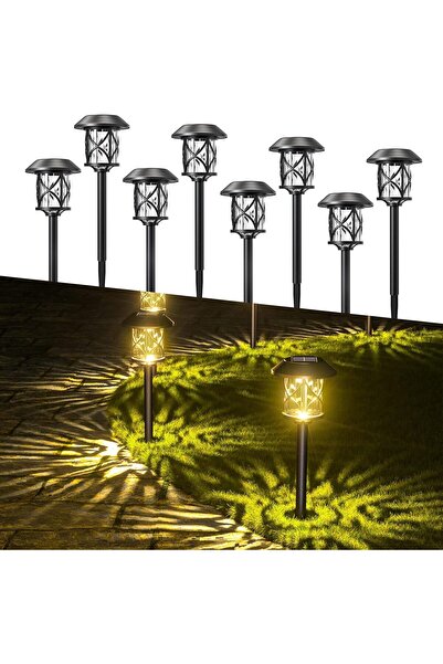 Quntis 8 مجموعات من مصابيح الطاقة الشمسية الخارجية، مصابيح حديقة تعمل بالطاقة...