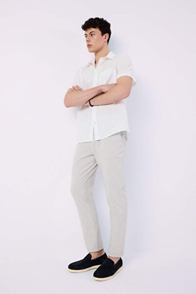 DeFacto Erkek Kanvas Pantolon Z6475Az/Gr94 LT.GREY