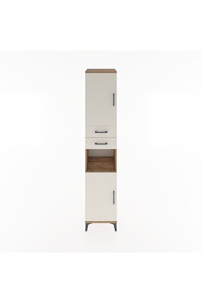 Dienni Hyperion Dolap 4 Raflı 2 Çekmeceli 2 Kapaklı 44x44x221 Çam-Aytaşı