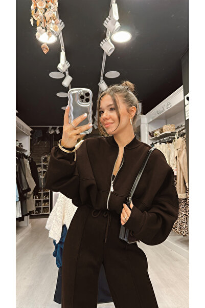 YAKAMEL ЖЕНСКИ 3-СТРАНИЧЕН БОМБЕР С ТРЕНИРОВЪЧЕН КОМПЛЕКТ