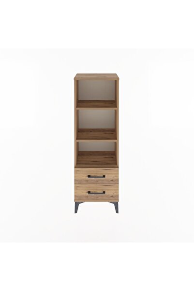 Dienni Arges Dolap 3 Raflı 2 Çekmeceli 44x30x134 Çam-Çam