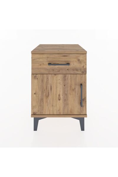 Dienni Hyperion Komodin Tek Çekmeceli Tek Kapaklı 44x44x64 Çam-Çam