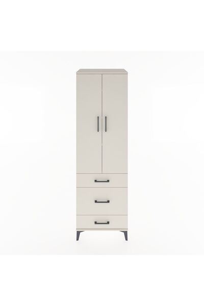 Dienni Hyperion Dolap 4 Raflı 3 Çekmeceli 2 Kapaklı 60x44x195 Aytaşı-Aytaşı