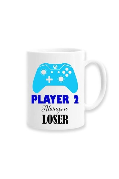 OEM Cană personalizată pentru partener cu mesajul „Jucătorul 2, mereu un rata...