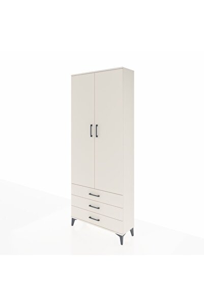 Dienni Arges Dolap 4 Raflı 3 Çekmeceli 2 Kapaklı 88x30x221 Aytaşı-Aytaşı