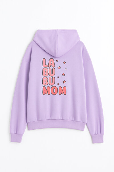 Let's Wear Labubu Mom Premium 3 για παιδιά με εκτύπωση Συμπαγές φούτερ με νήματα