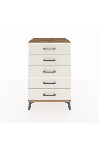 Dienni Hyperion Komodin 5 Çekmeceli 60x44x96 Çam-Aytaşı