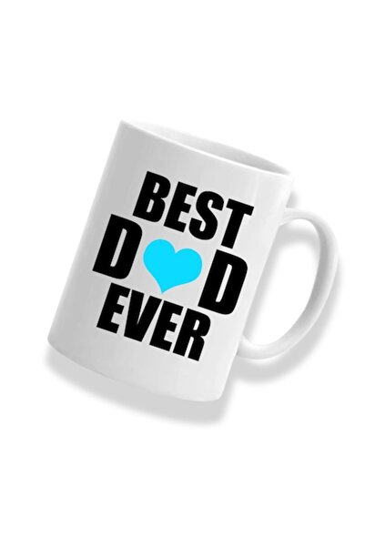 OEM Cană personalizată „Cel mai bun tată din toate timpurile”, 330 ml, albă, ...
