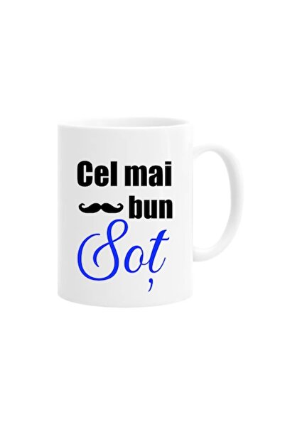 OEM Cană personalizată „Cel mai bun soț”, 330 ml, albă, ceramică
